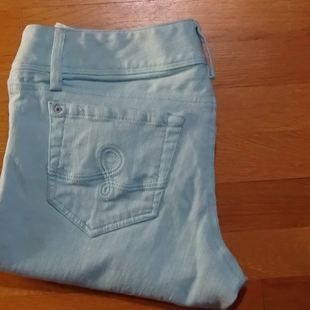 Lilly Pulitzer Worth Straight Jean Light Green 10